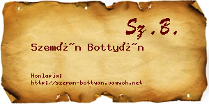 Szemán Bottyán névjegykártya